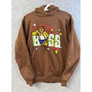 Bleecker & Mercer "BOSS"‎ Bear Hoodie Brown Men's Size L